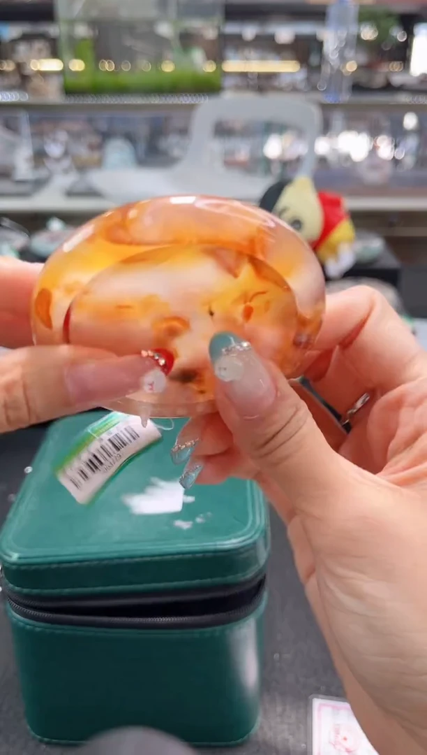 未镶嵌手镯石英质玉55--56圈口（赠品镯心）632455