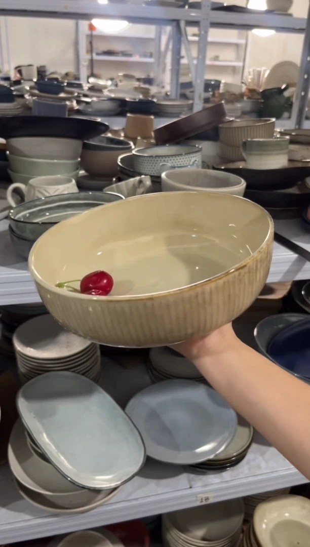 瓷片外贸尾货瑕疵满20包邮X A5D汤碗