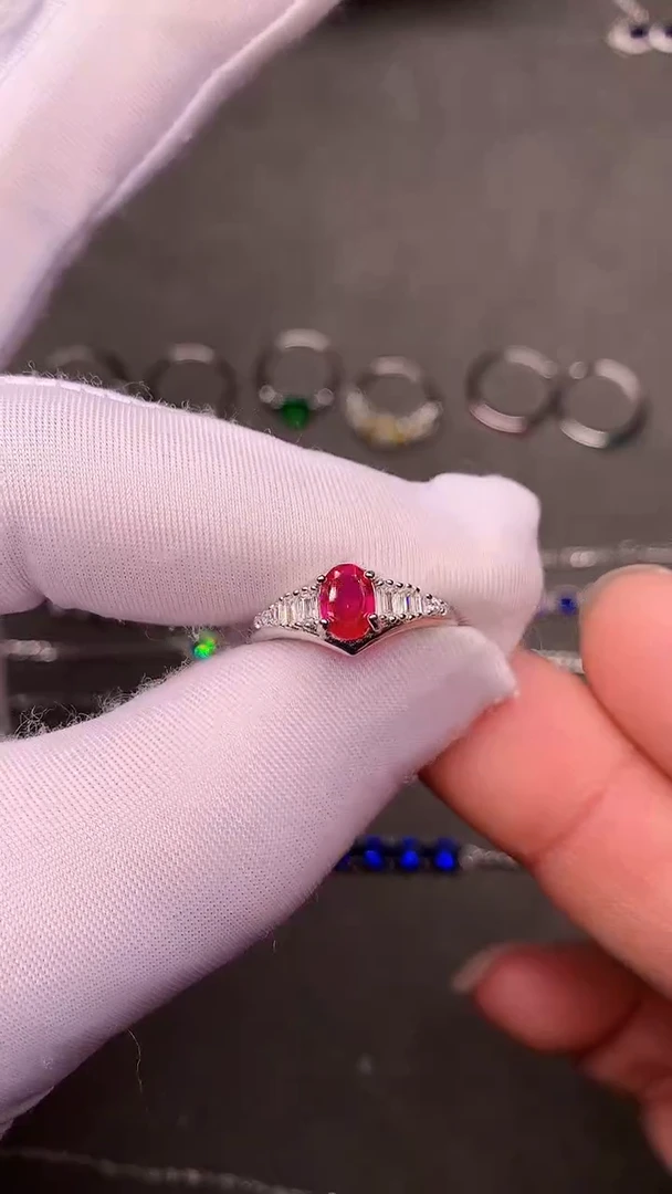 【闪购商品】红宝石戒指银S925镶嵌.....