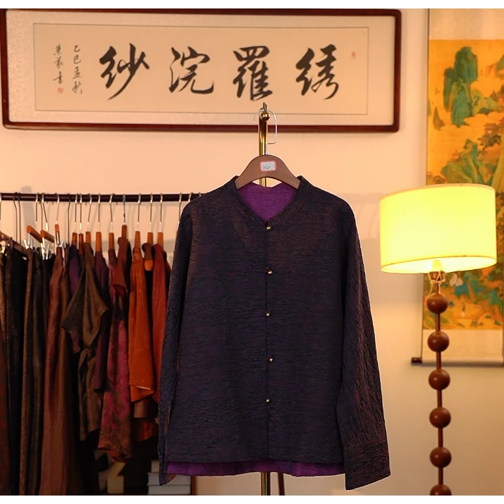 【雅衣流芳-香云纱外套】香云纱外套3023AAA