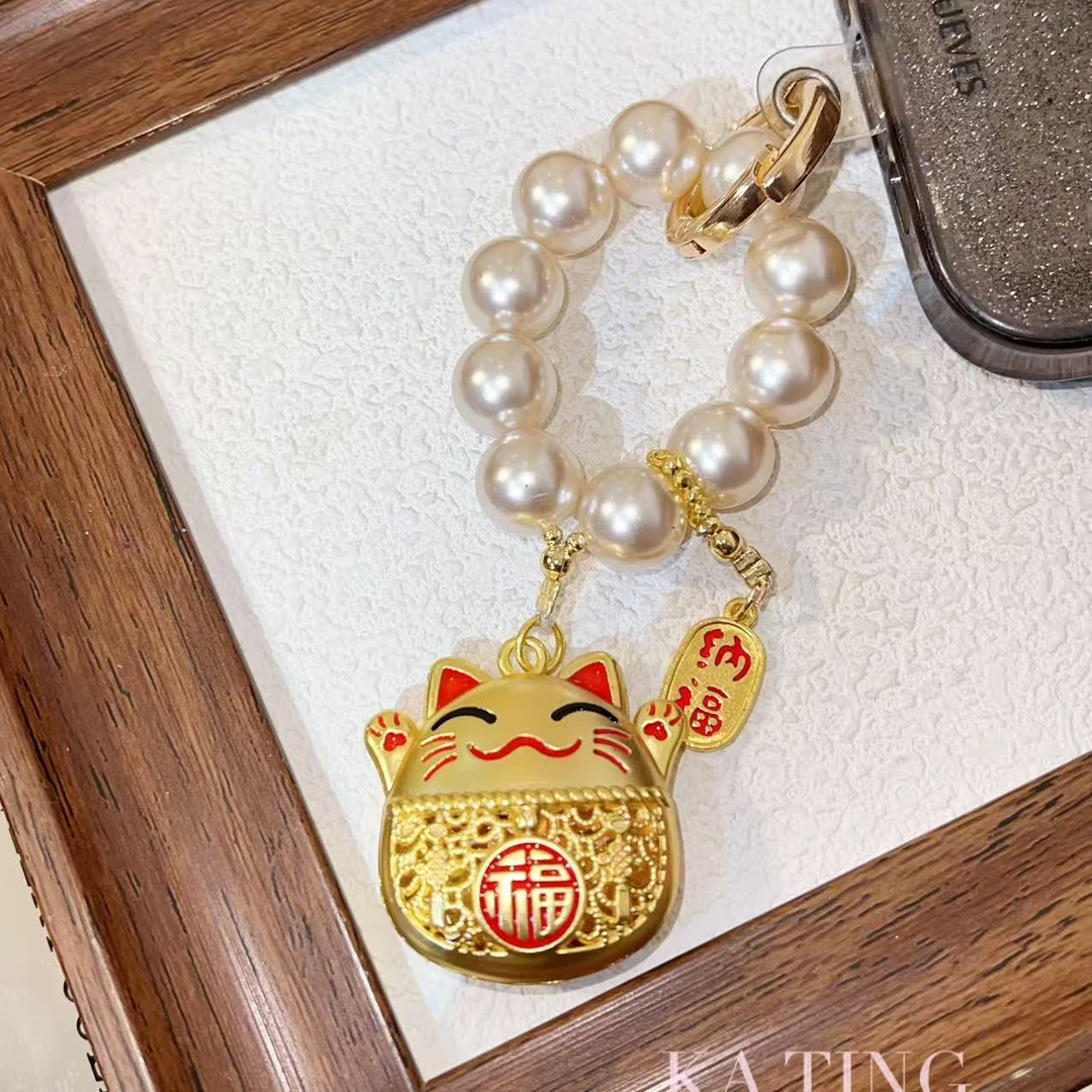 仲夏夜原创招财猫创意礼盒手机链2025新款正品防丢钥匙扣生日礼物