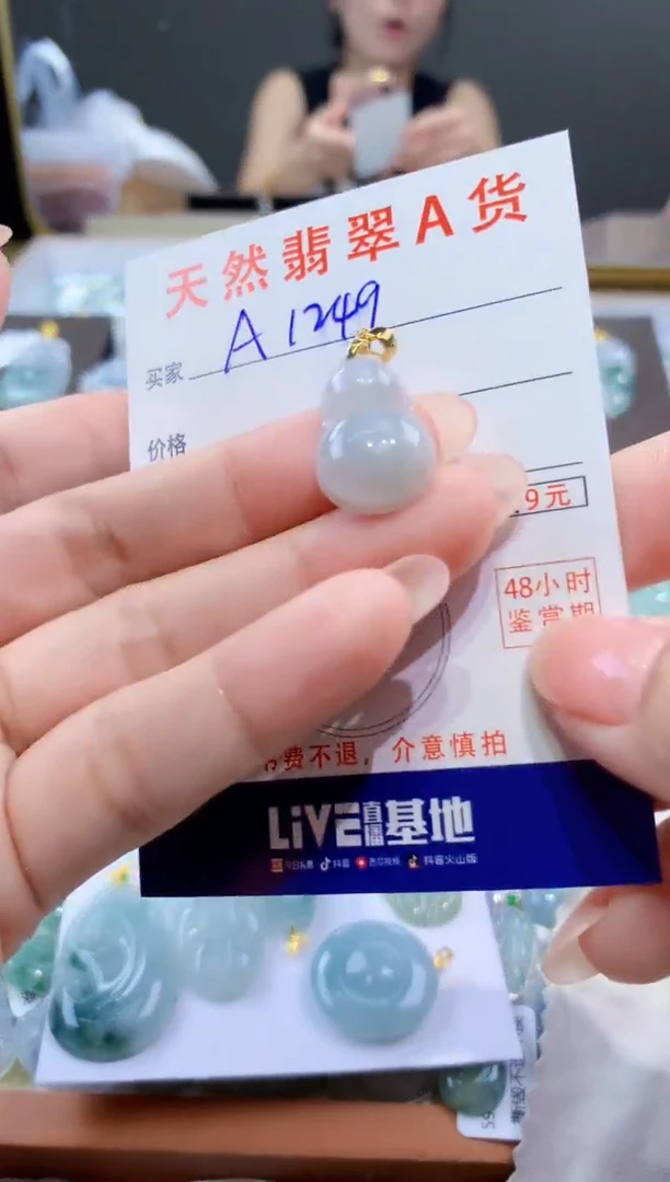 颈饰未镶嵌翡翠天然翡翠A货挂件