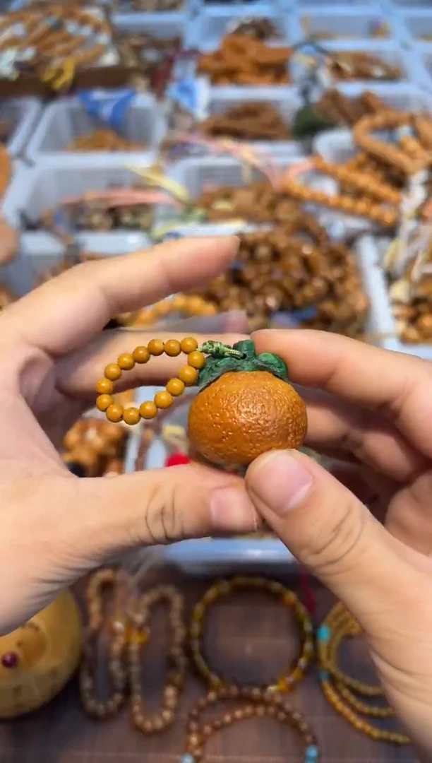 吊坠白玉菩提仿真砂糖橘提溜