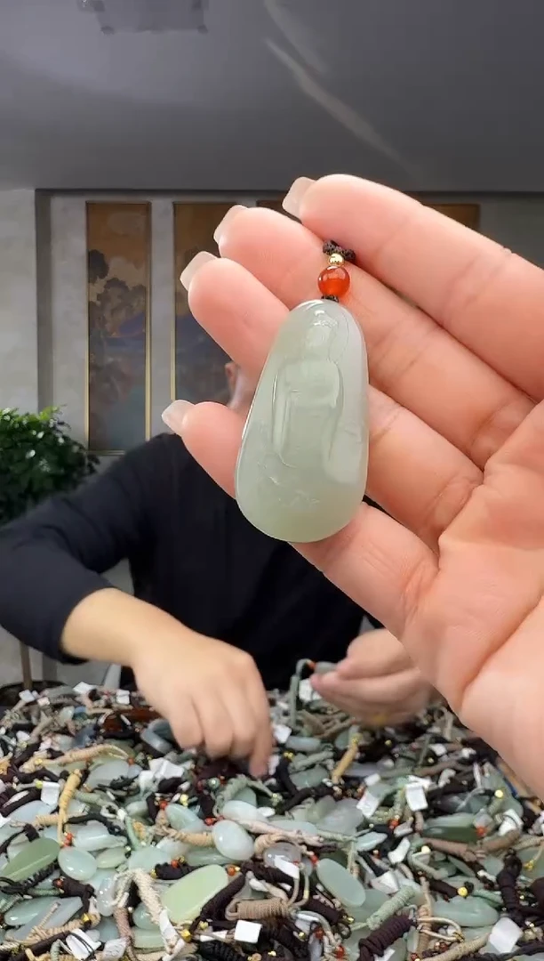 颈饰未镶嵌和田玉拍一发一多样性发货