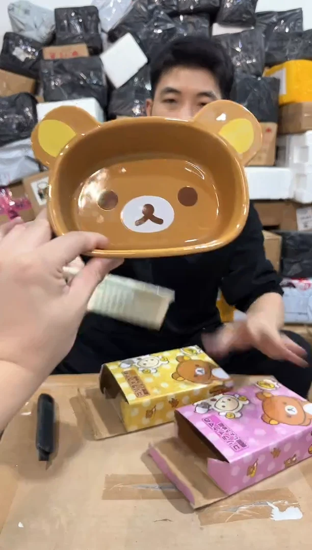 瓷片原盒熊弟深碗