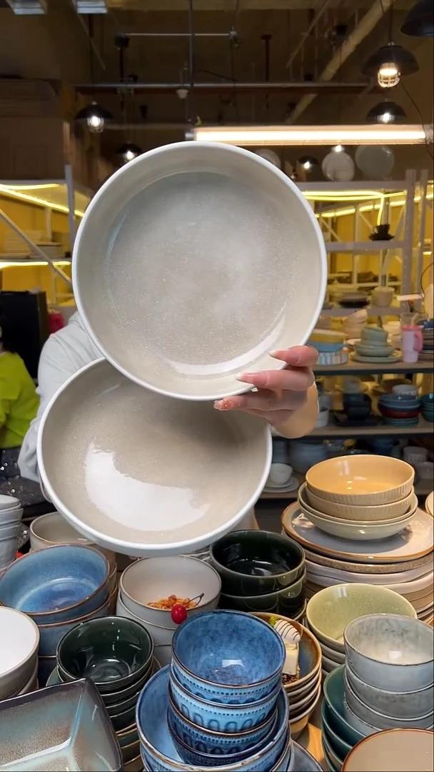 瓷70【瑕疵】外贸尾货窑变釉下彩