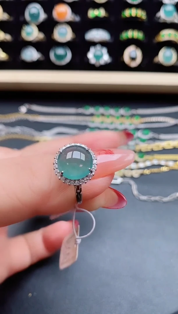 【闪购商品】翡翠戒指银S925镶嵌50805850