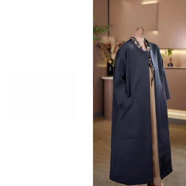 （双十二活动）早秋新款气质简约无扣中长款风衣2025