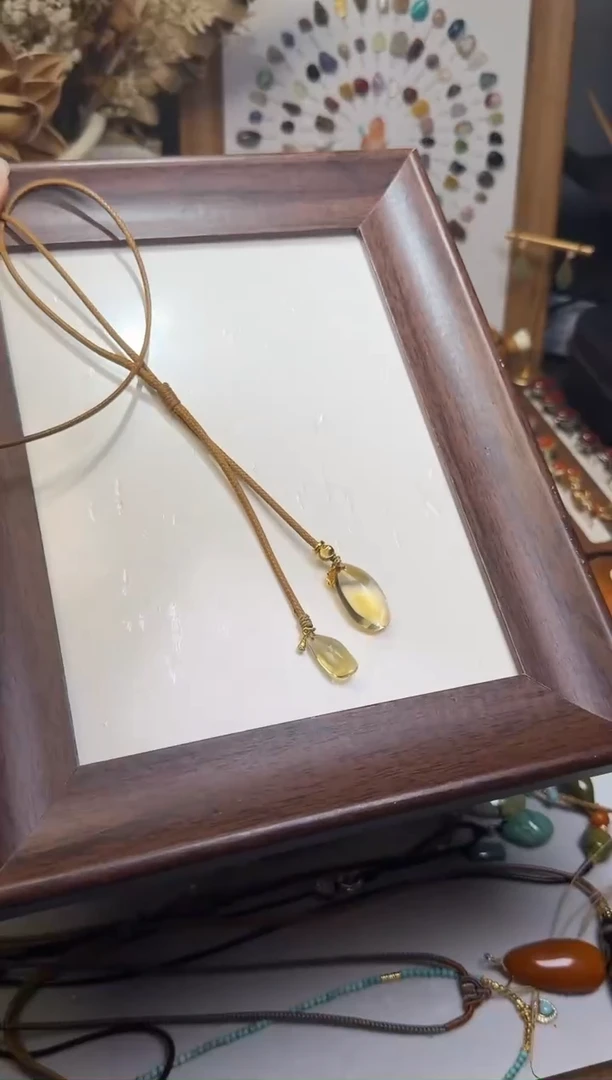 水晶摆件未镶嵌项链