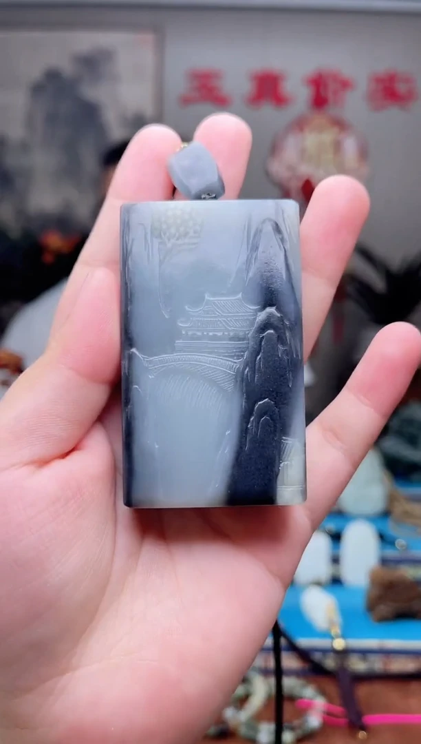 和田玉未镶嵌挂件1