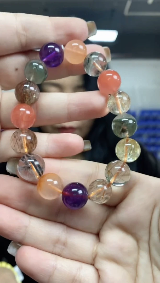 【闪购商品】水晶手串未镶嵌多样性发其一颜色微差