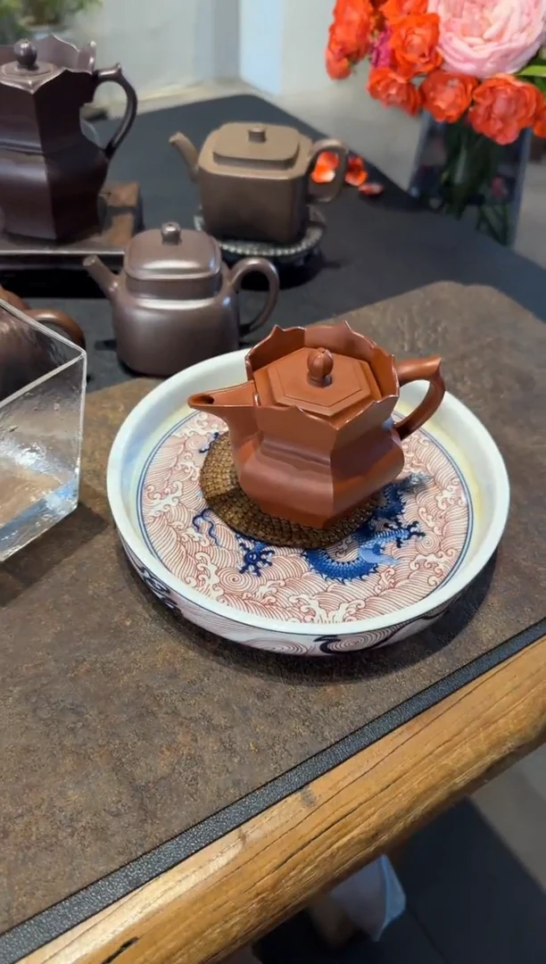 茶壶紫砂朱泥小僧帽 135cc