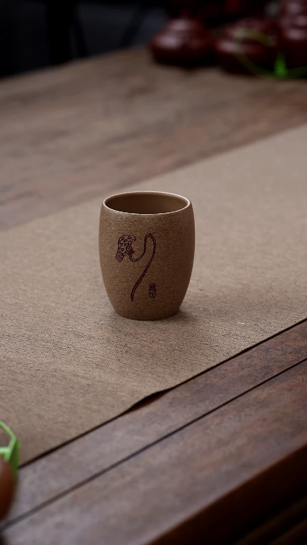 茶壶紫砂主人杯莲蓬青