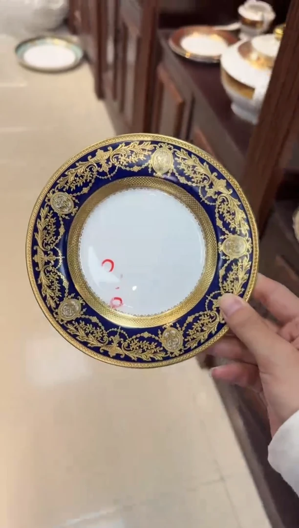 瓷片6英寸碟 瑕 2个