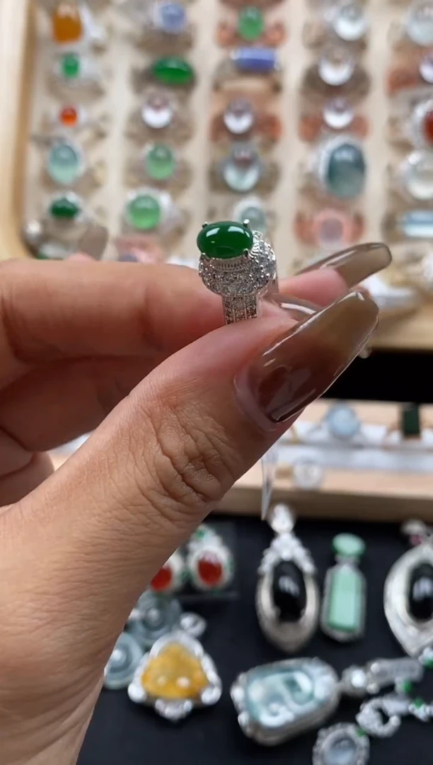 未镶嵌戒指翡翠缅甸天然a货翡翠