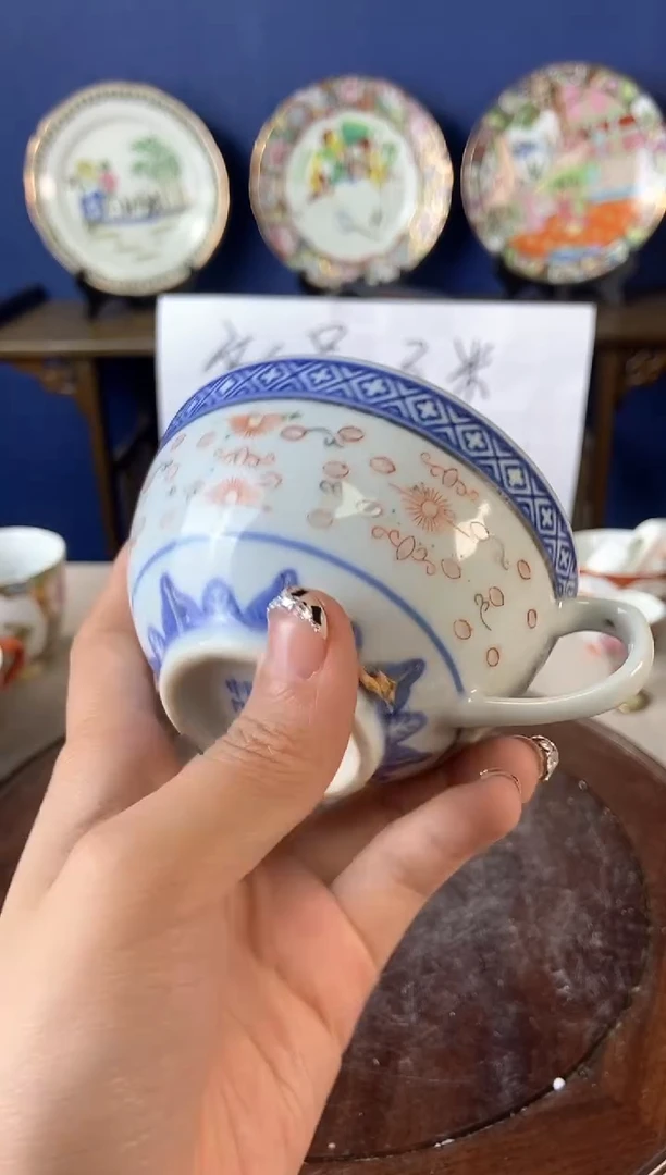 瓷片微瑕景德镇窑厂瓷摆件单件