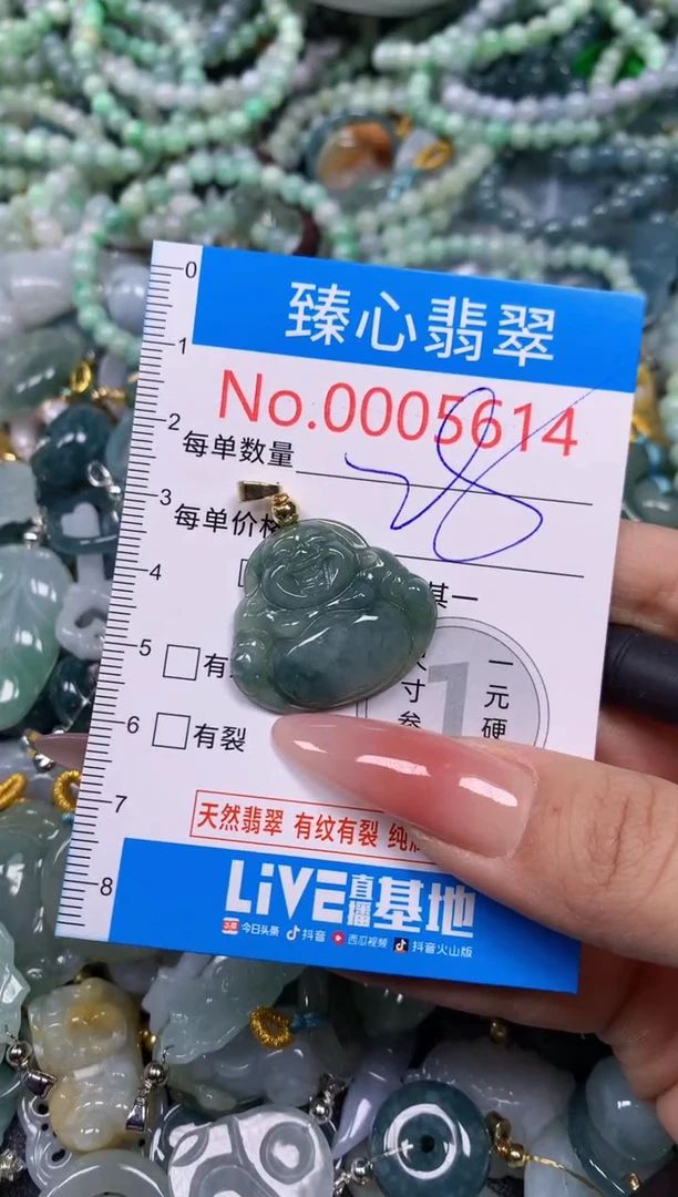 【闪购商品】翡翠颈饰未镶嵌含绳0005614