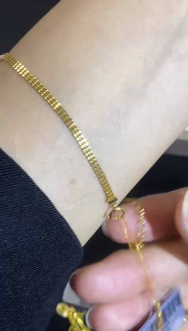 18K金镶嵌手链钻石手链