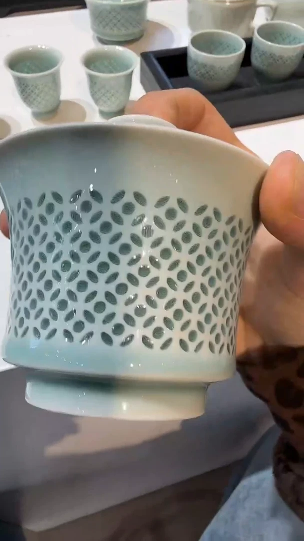 青瓷手工茶器包邮