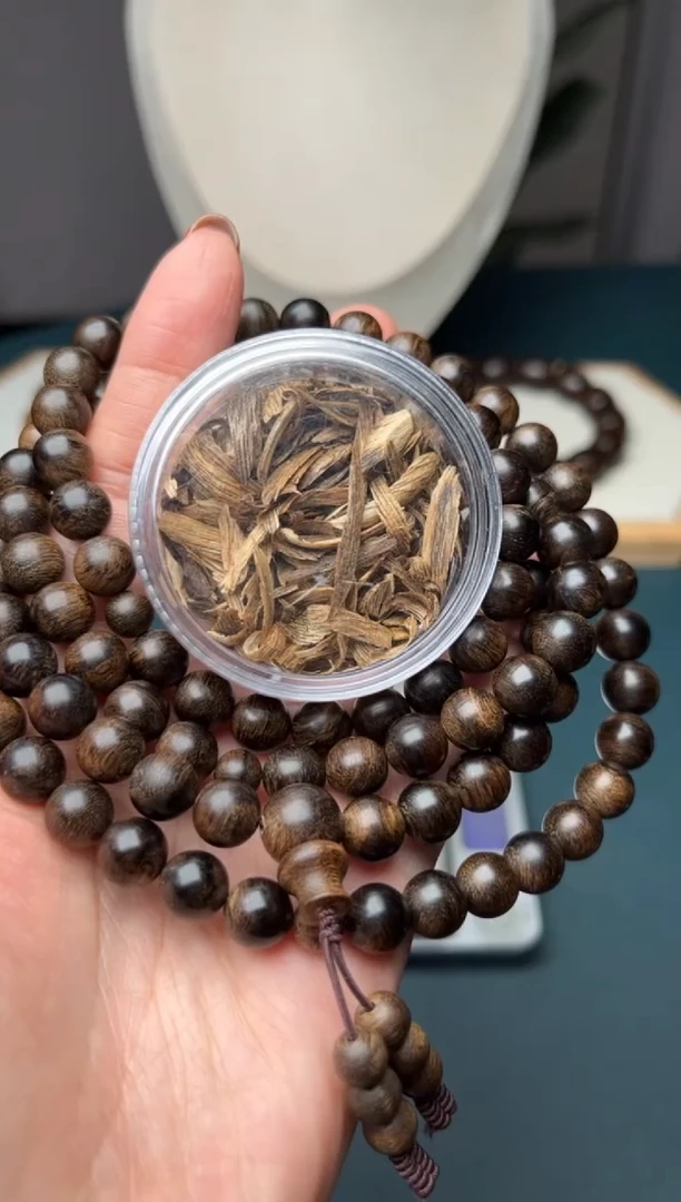 沉香沉香碎屑8mm108越南芽庄白奇楠沉水留疤