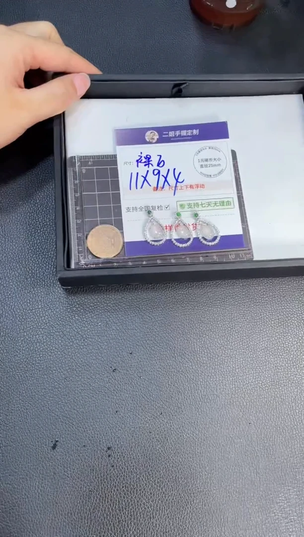 18K金镶嵌挂件翡翠旦面吊坠FL13/多样性发其一CP配绳