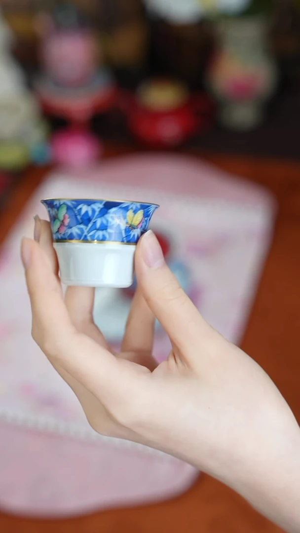 景德镇手工手绘华隐堂杯