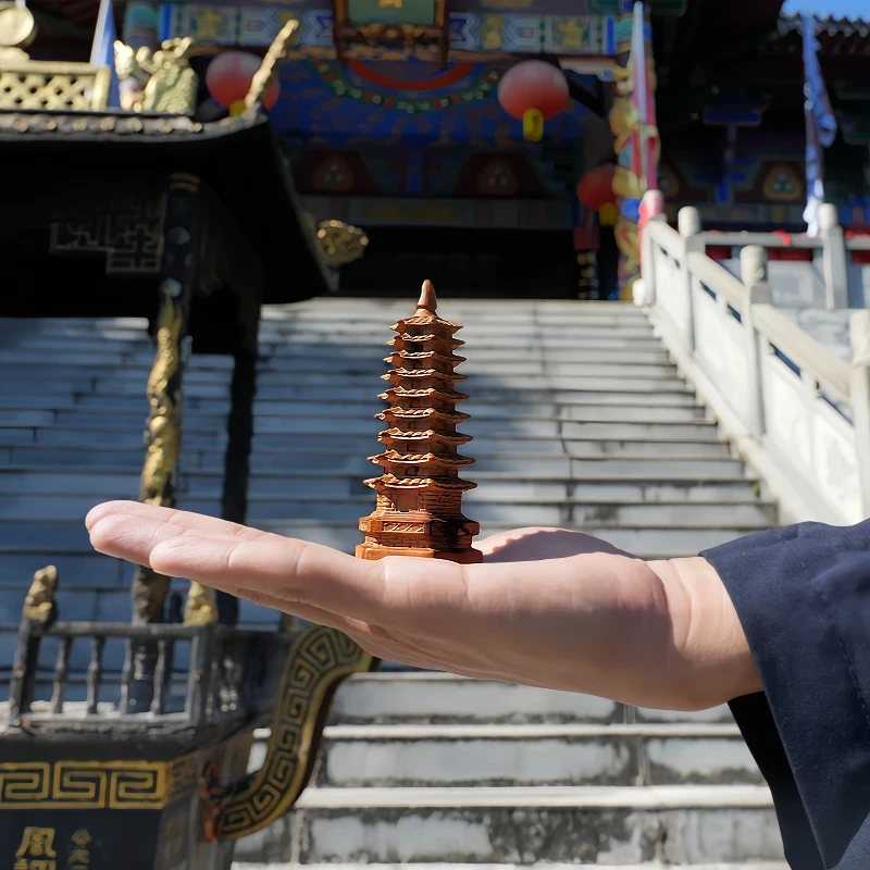 【龙虎山直发】精雕9层13层文昌塔居家摆件雕刻书房摆件