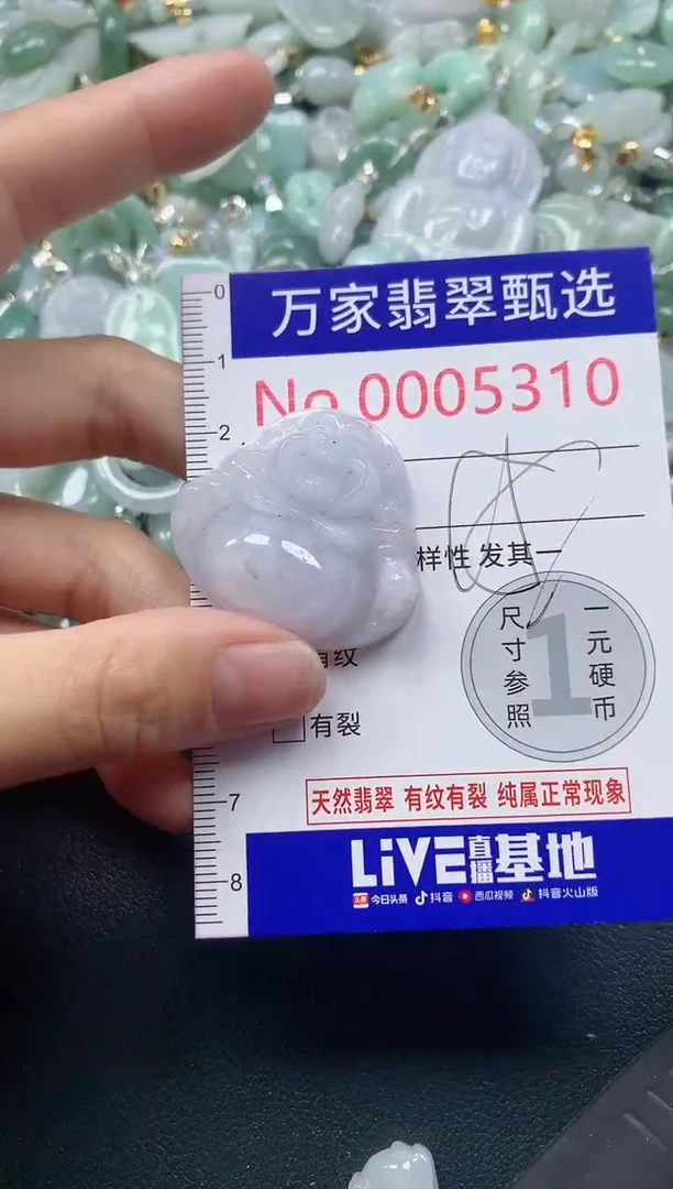 吊坠(不含链)未镶嵌翡翠5310