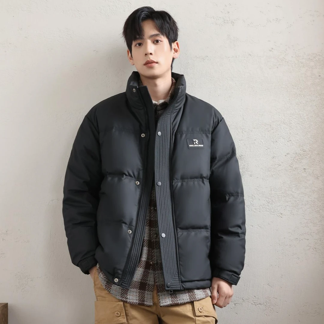 【粉丝尊享 白鹅绒系列 】冬新款立领加厚百搭潮流羽绒外套-88001