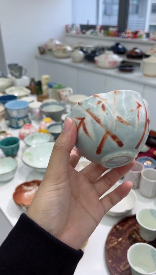 【闪购商品】瓷片志野烧-竹纹小钵