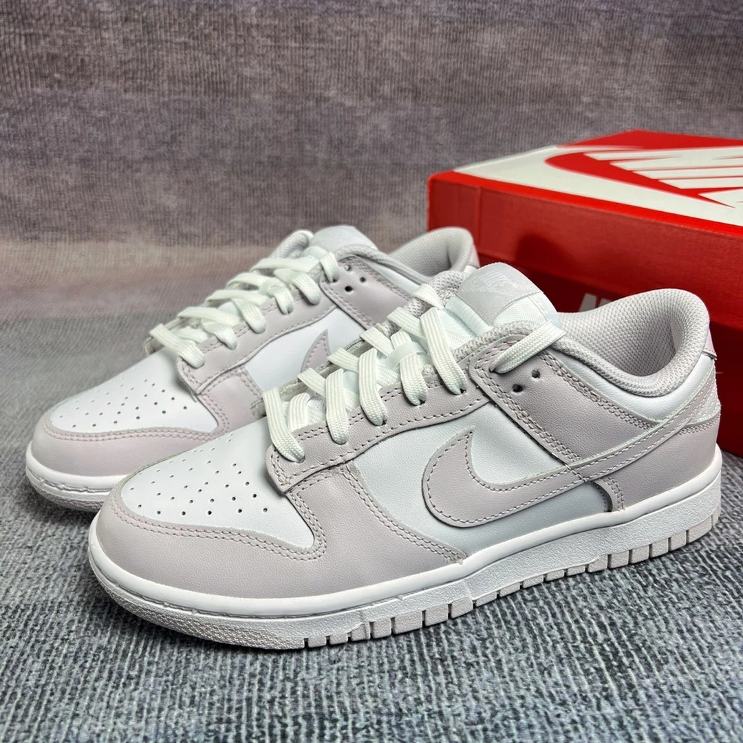 NIKE耐克 Dunk Low 女款低帮浅紫色复古防滑运动休闲板鞋官方正品