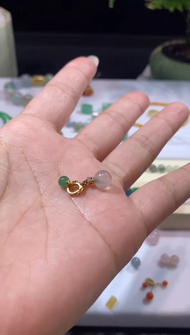 未镶嵌定制翡翠清*欢珠珠提溜 买断不退换