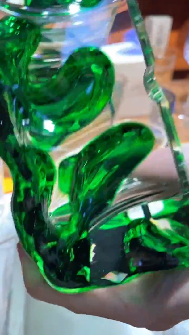 水晶玻璃吸管款华子杠