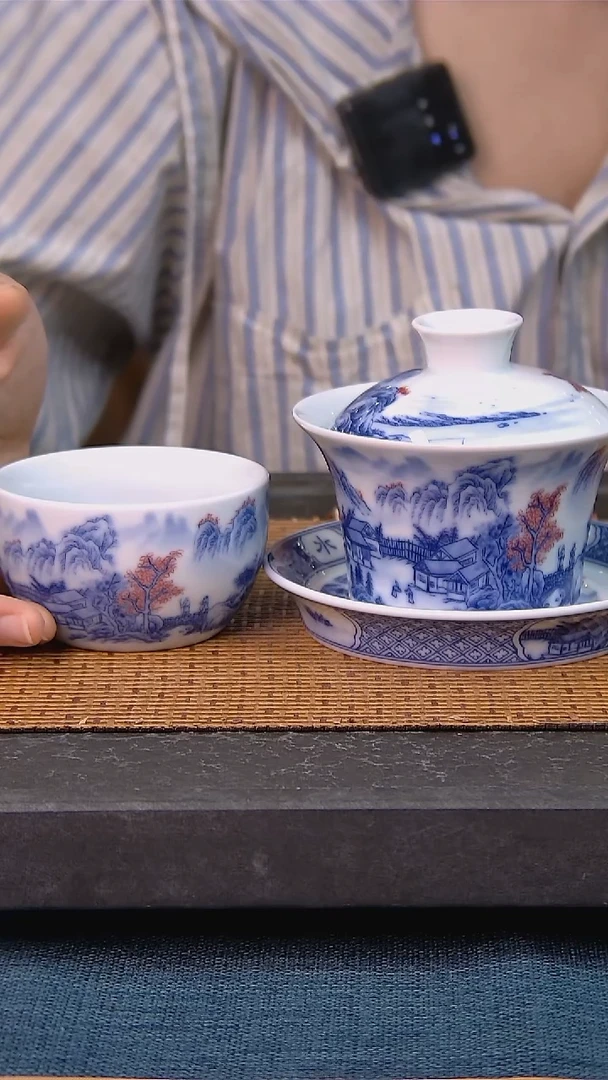 简装家用款2件套 白瓷陶瓷茶具