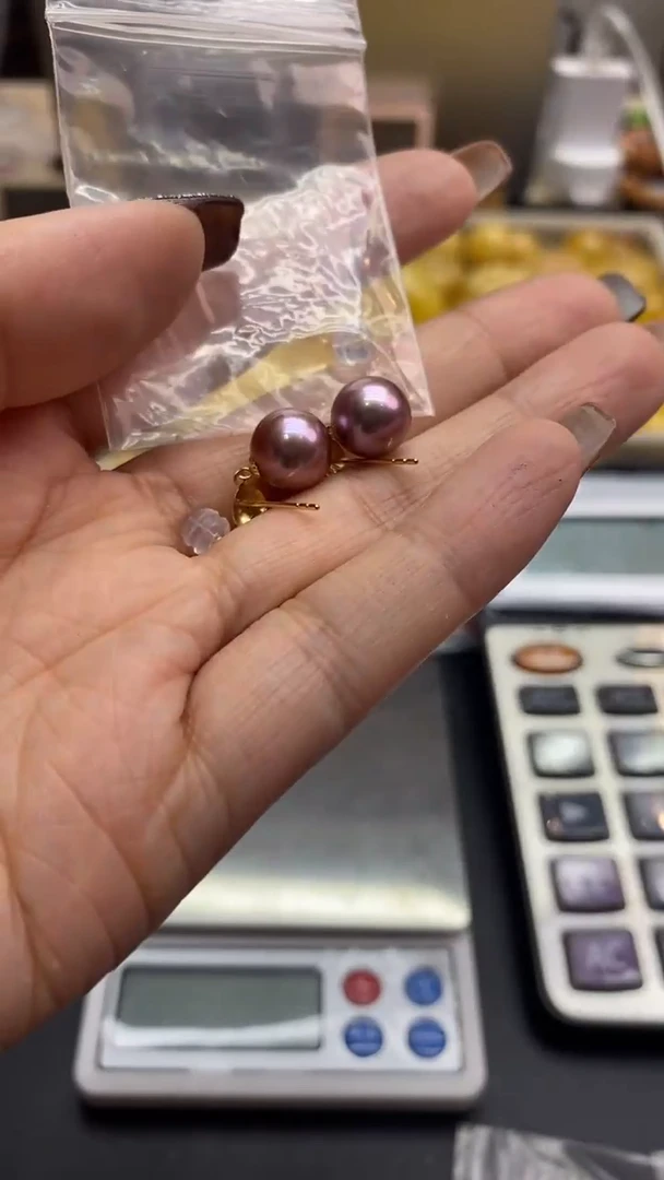 18K金镶嵌珠宝奇石淡水珍珠冰****酸248