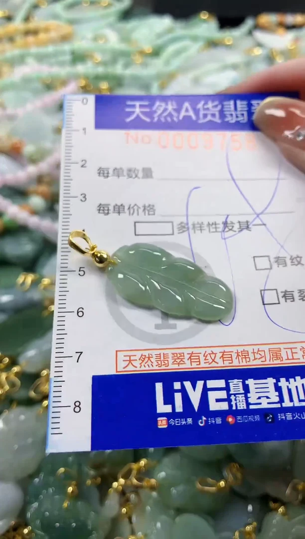 颈饰未镶嵌翡翠天然A货翡翠