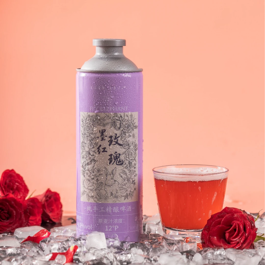 墨红玫瑰花香精酿花香酒香醇厚聚会必备高颜值墨红玫瑰中秋礼盒装
