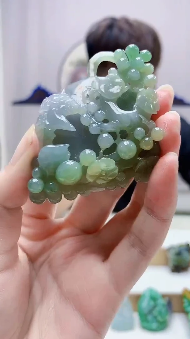未镶嵌定制翡翠4868zm-毛货喜上眉梢78