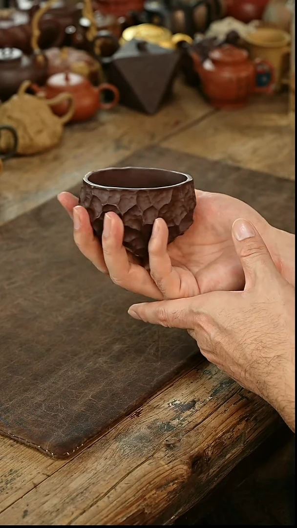 茶壶紫砂太湖石主人杯