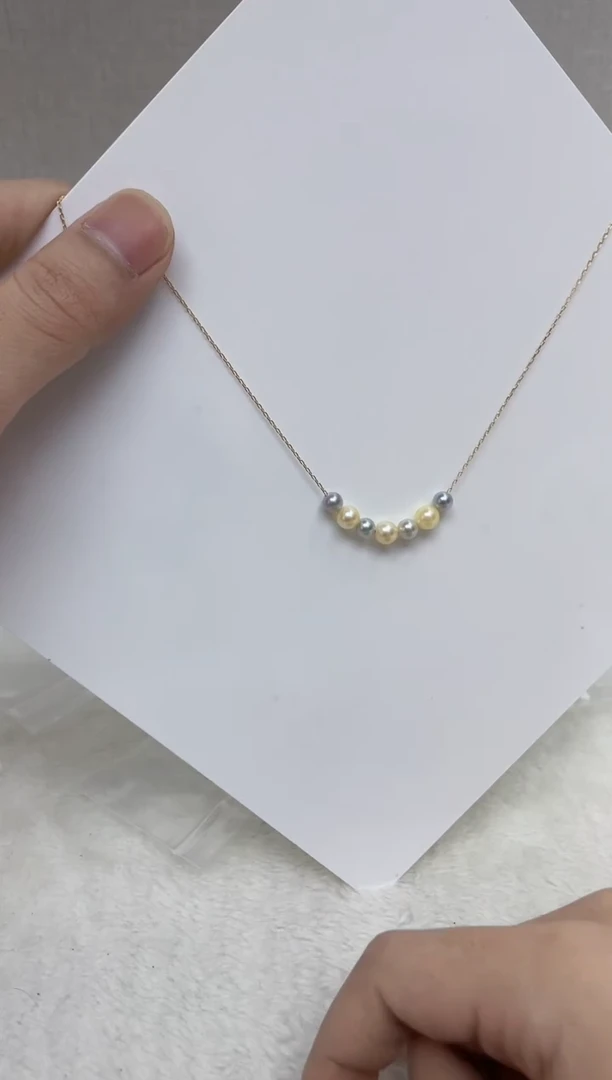 颈饰银S925镶嵌海水珍珠