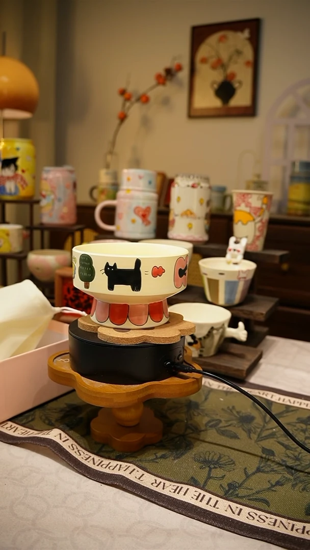 摆件【不带盒子】559高温釉下彩