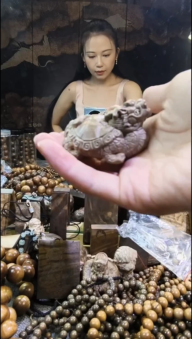 金丝 楠龙龟手把件