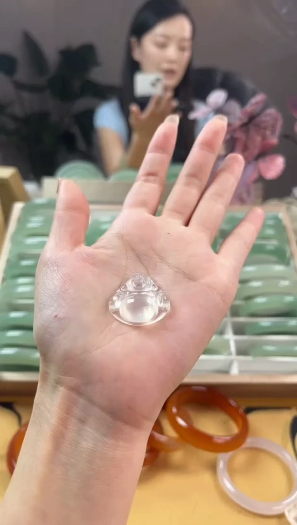 玛瑙/玉髓手镯未镶嵌冰透佛公