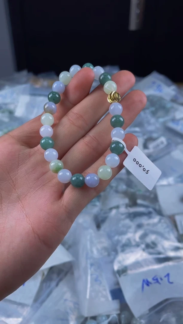 未镶嵌手链翡翠珠串