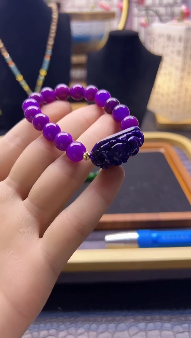 【闪购商品】苏纪石（舒俱来）手链14K金镶嵌S274