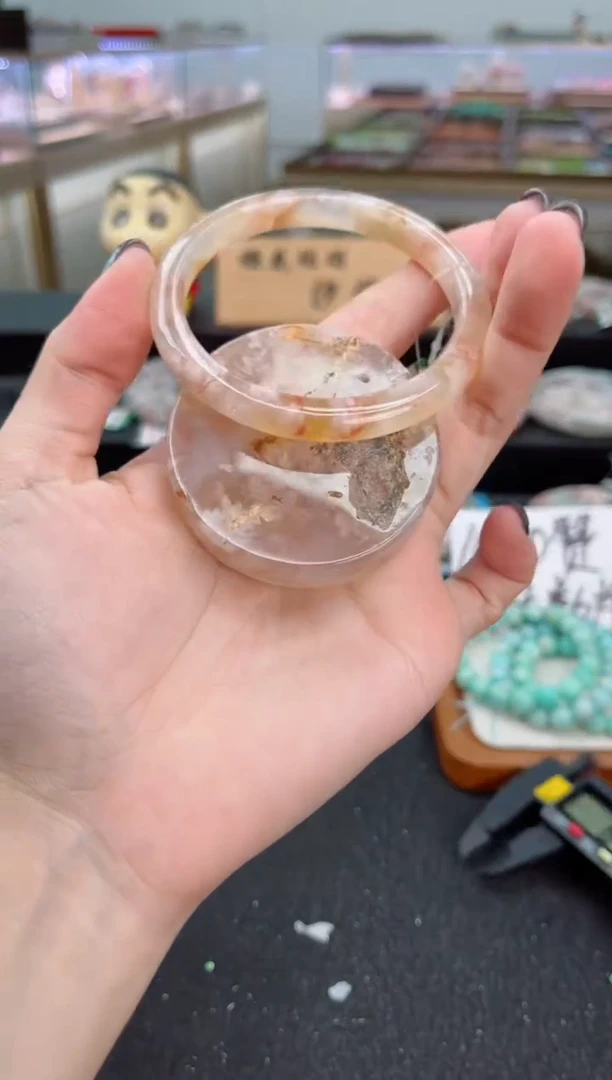 石英质玉手镯未镶嵌56圈口（赠品镯心）1886352