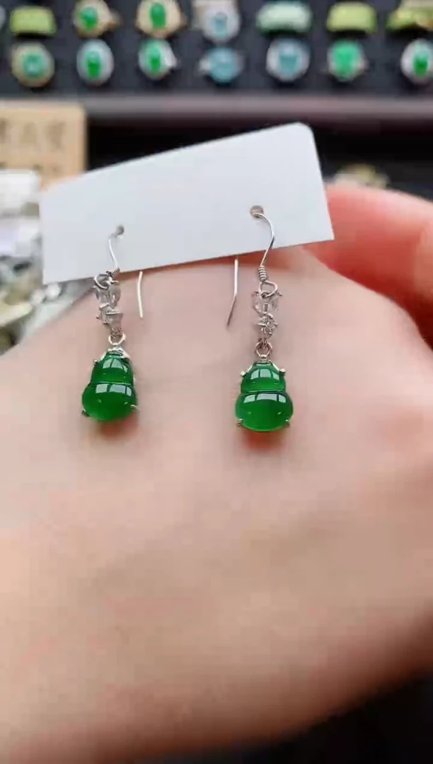 银S925镶嵌戒指翡翠1