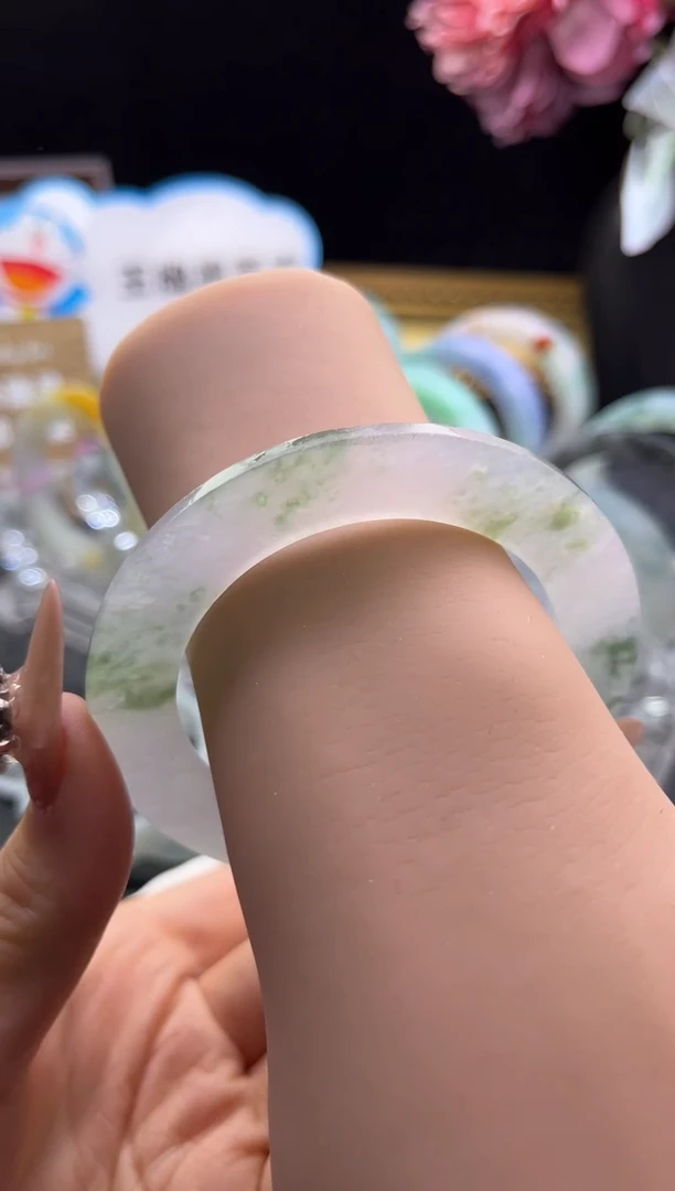 未镶嵌手镯定制翡翠53-63「定制不退不换」