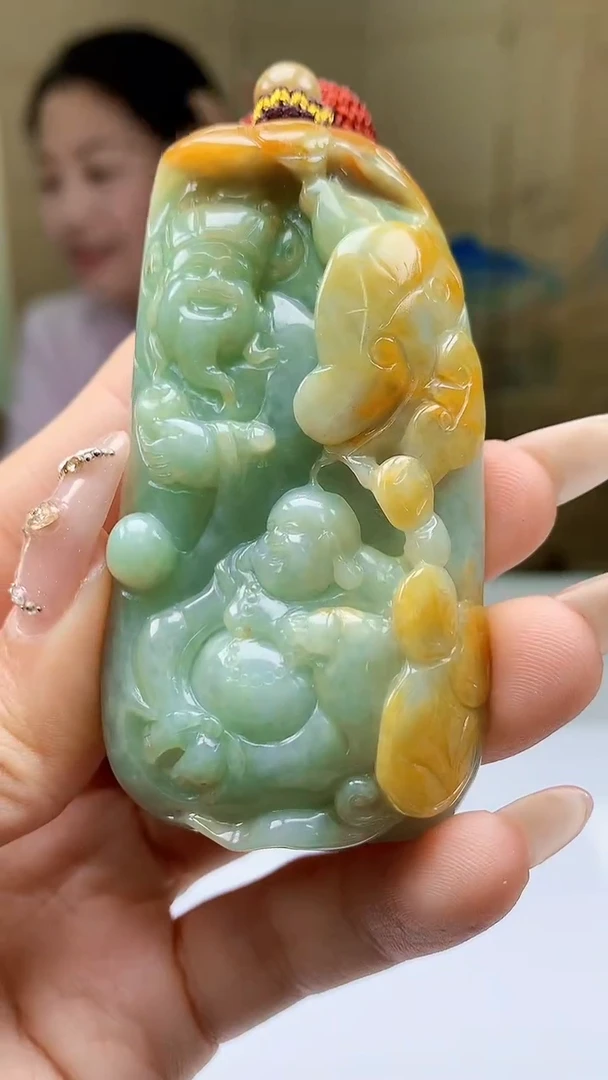 【闪购商品】定制翡翠未镶嵌4902ty-毛货挂件51