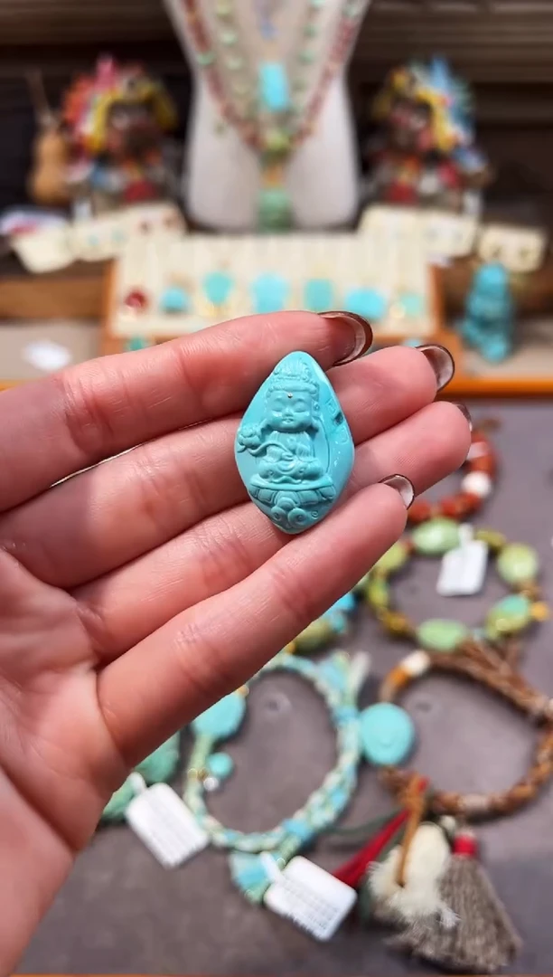 未镶嵌绿松石配饰大势至